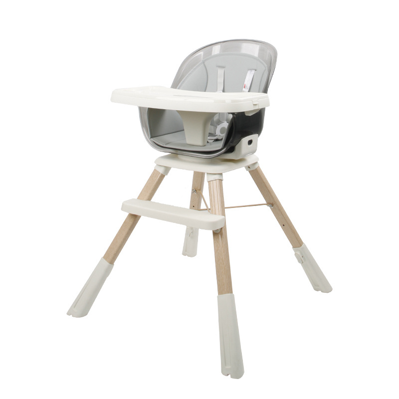 wooden High quality new modern kids plastic chair muti-function baby swing high chair with 360 degree