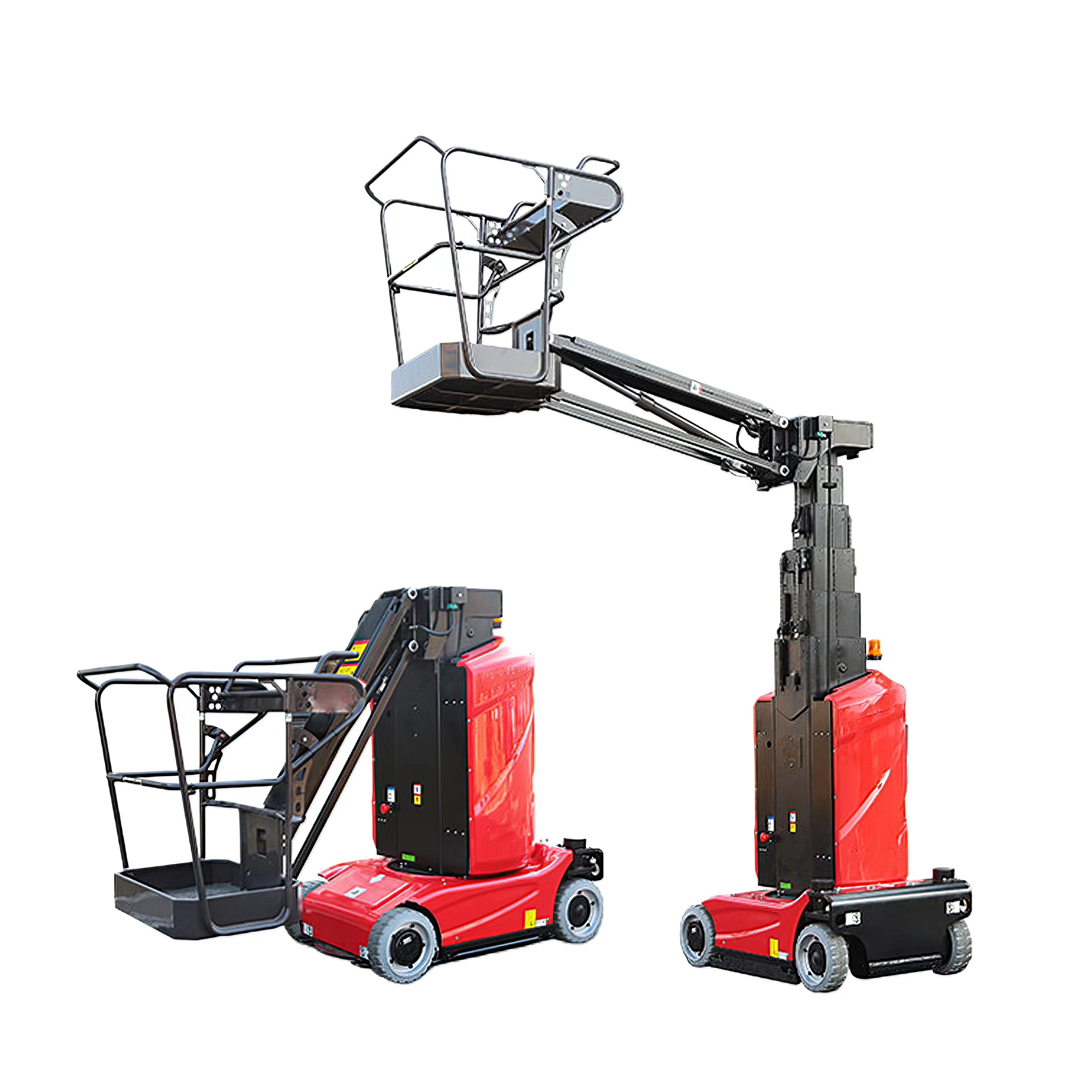 Low Price Hot Selling Mini Non-Marking Tires 200KG 12m Boom Lift Self-Propelled Vertical Mast