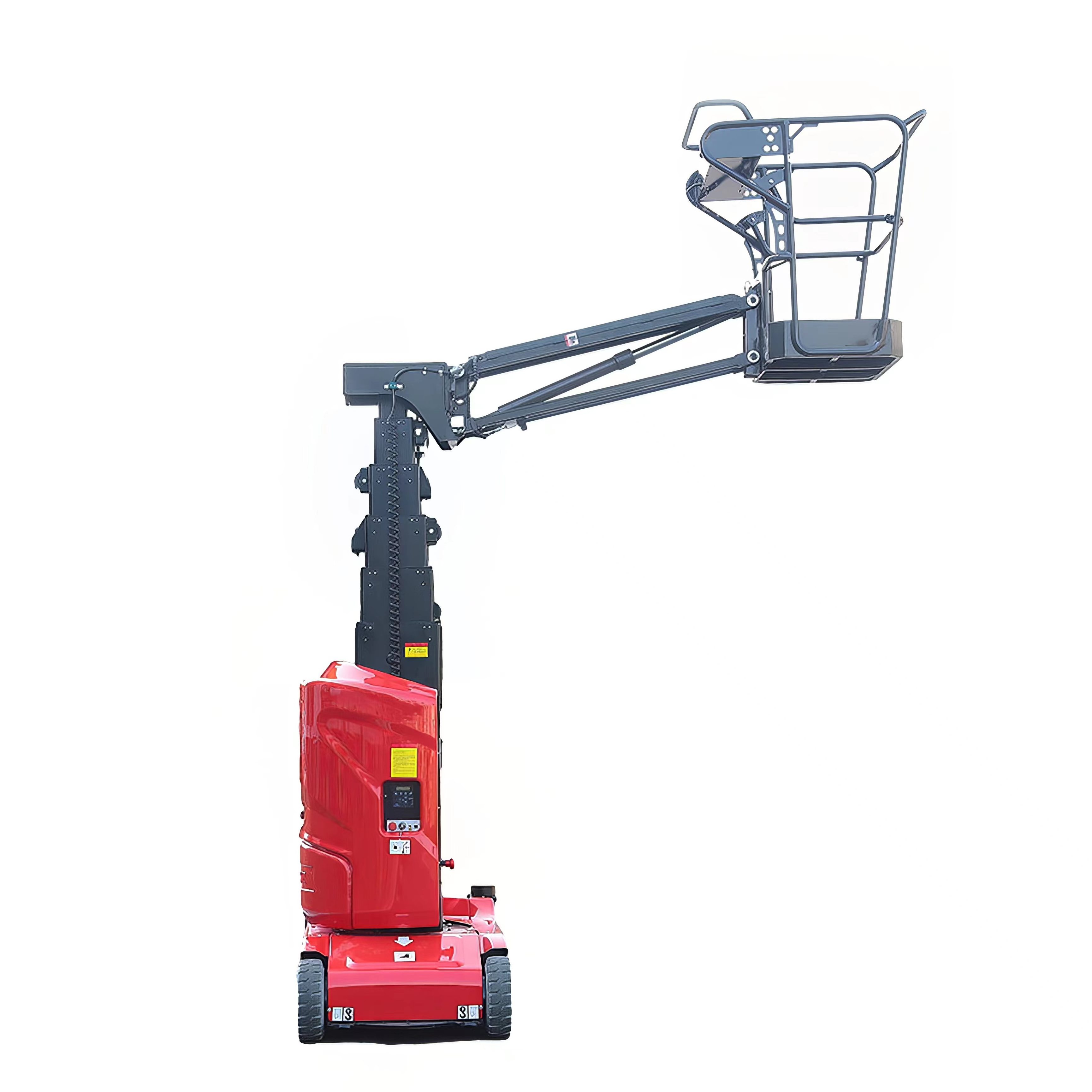 Low Price Hot Selling Mini Non-Marking Tires 200KG 12m Boom Lift Self-Propelled Vertical Mast