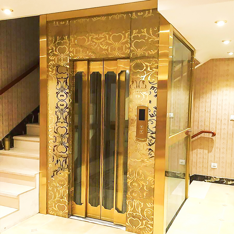 2-5 Floors Factory Customized Indoor/Outdoor Hydraulic Small Passenger Elevators For Homes