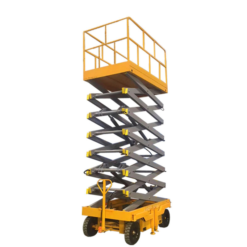 500KG 1000KG 4-12M Electric Hydraulic Mobile Platform New Currents Mobile Scissor Man Lift Electric Lifting Scaffold Lift