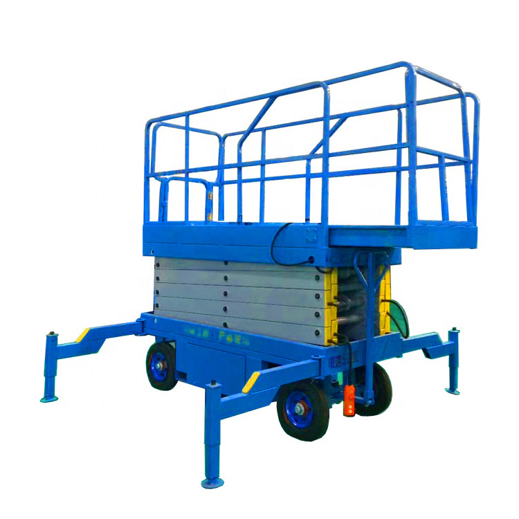 500KG 1000KG 4-12M Electric Hydraulic Mobile Platform New Currents Mobile Scissor Man Lift Electric Lifting Scaffold Lift