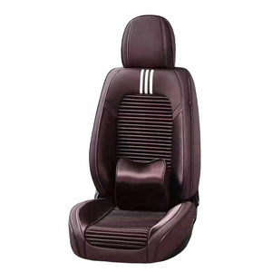 Original pink car cover seat full set comfortable leather design full set luxury auto accessories universal car chair seat cover