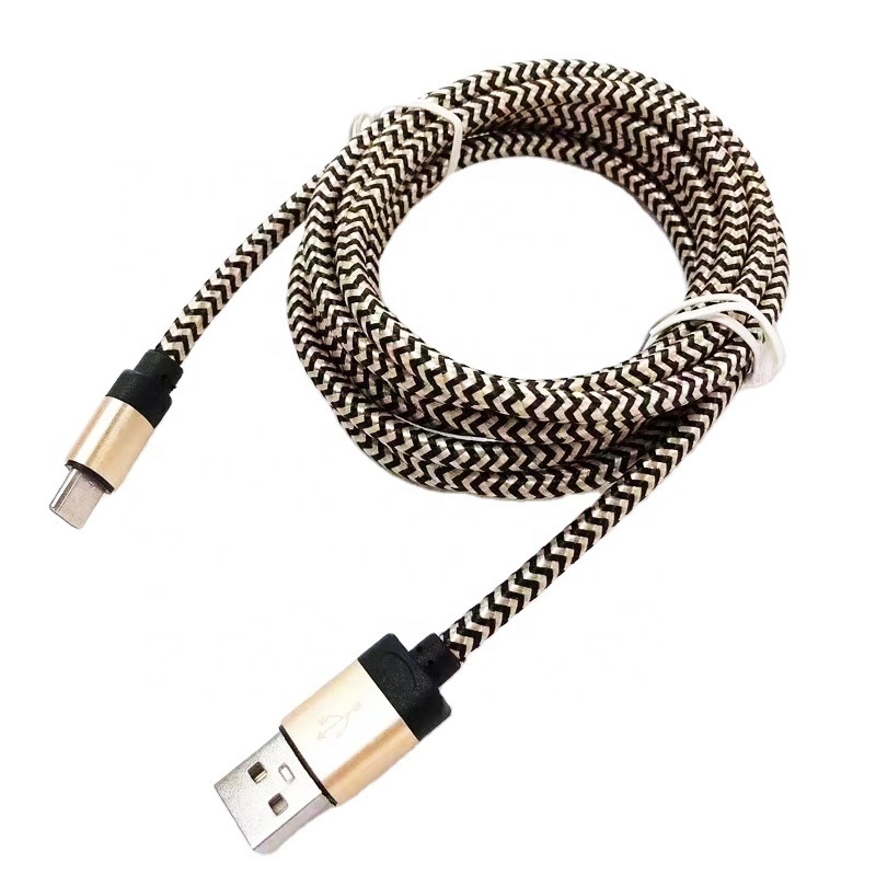 Usb to Micro Usb Cable 1M PVC Standard Nylon Braided Technology Gadgets Novelty in Mobile Accessories 2022 Wholesale Nylon 2A