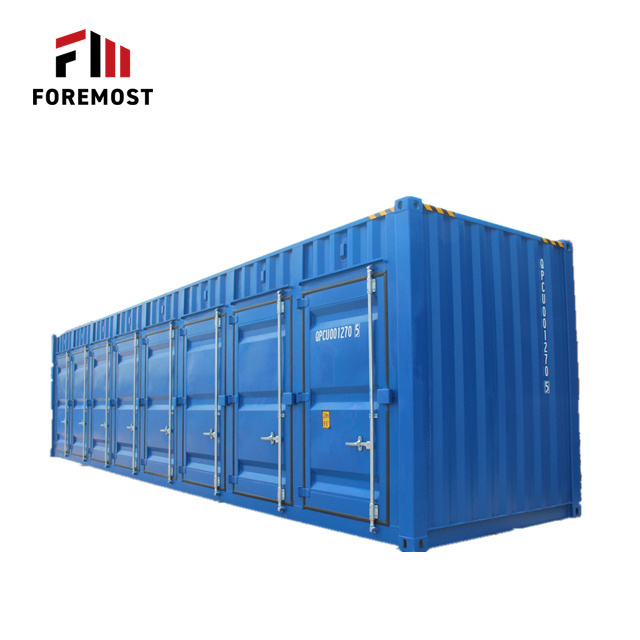 Qingdao 40hc side door storage shipping container for sale