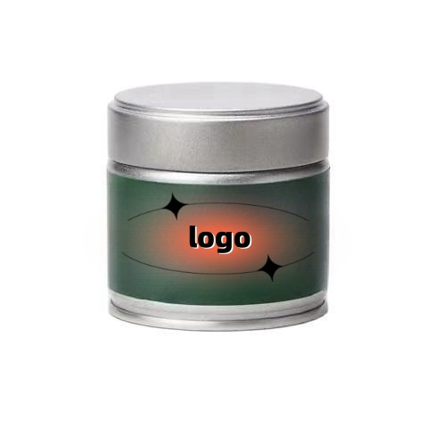 Wholesale latte tin coffee tin airtight lid round matcha tin Maccha fine powder tea metal can