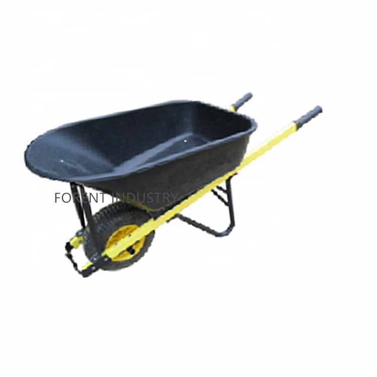 wooden handle iron handle iron tray plastic tray qualityo WH7801 wheel barrow