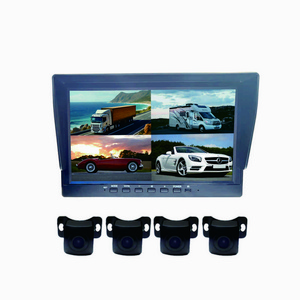 7 inch HD vehicle monitoring quad view truck monitor reversing image display screen bus vehicle camera system