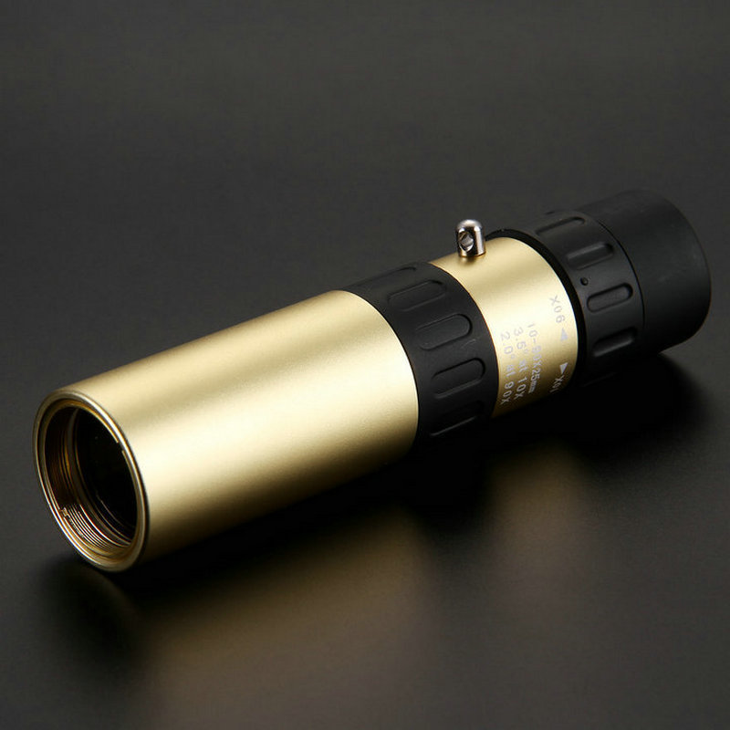 FORESEEN New Golden Small Trooper 10-90x25 Monocular HD Zoom Telescope