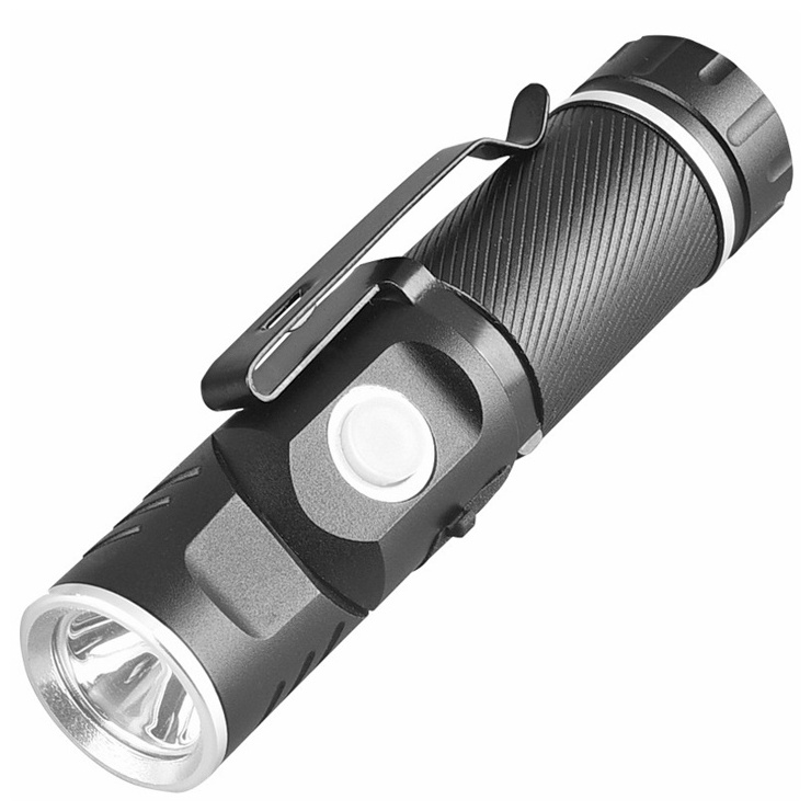 Manufacturer 90 Degree Pivoting Flashlight High Power Rechargeable Aluminum Alloy LED Flashlight 600Lm IP55 for Camping