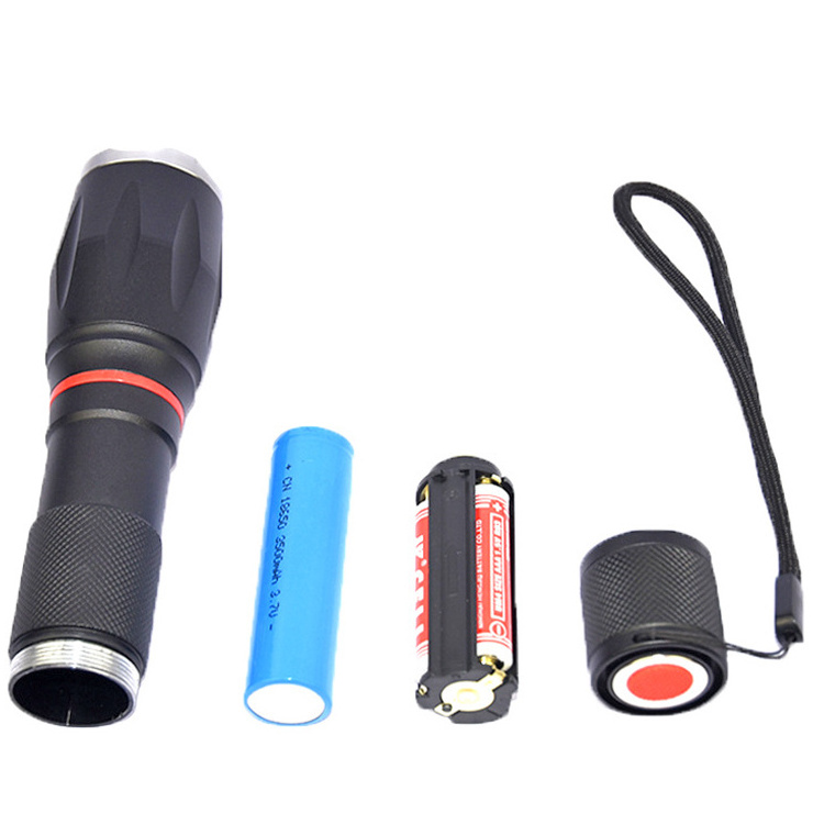 Compact Water Resistant aluminium zoomable Pocket PenLight Flashlight with Clip Powered by 2AAA Battery flashlight