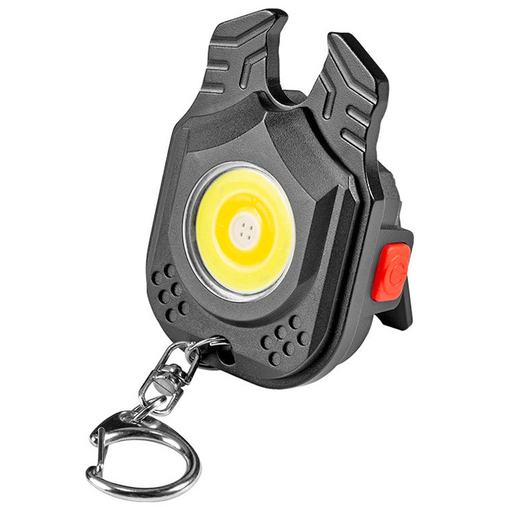 Manufacturer Rechargeable Flashlight High bright pocket multi-function 450 Lm COB Flashlight Keychains Type-C USB 2024