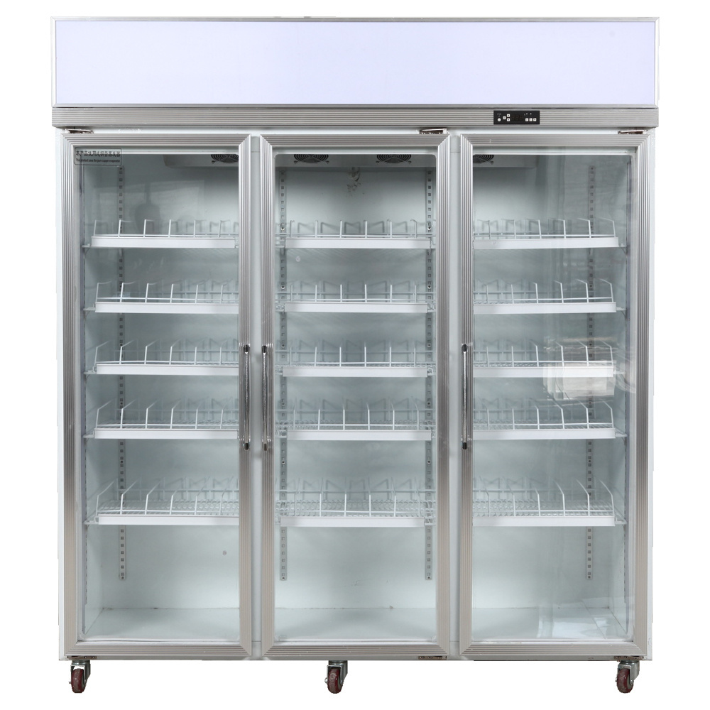 New Design Technology Commercial Soft Drink Chilling Fridge Showcase Drinking Air Cooling Display Freezer Refrigerator For Store