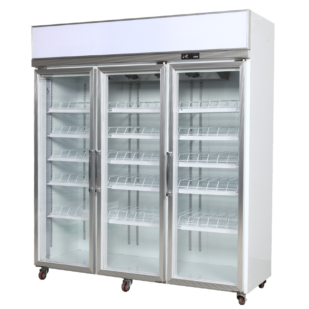 New Design Technology Commercial Soft Drink Chilling Fridge Showcase Drinking Air Cooling Display Freezer Refrigerator For Store