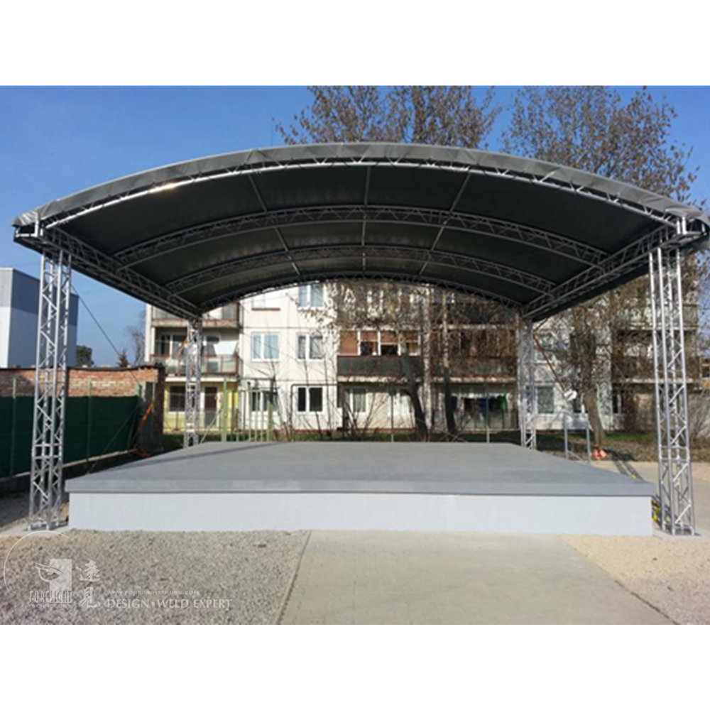 Aluminum Concert Stage Outdoor Event Roof Stages Speaker Line Array Truss Aluminum