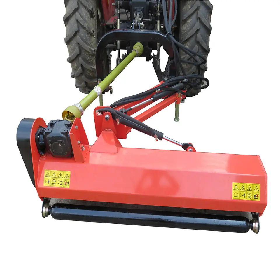 PTO gas powered heavy duty front mounted flail mowers for tractor