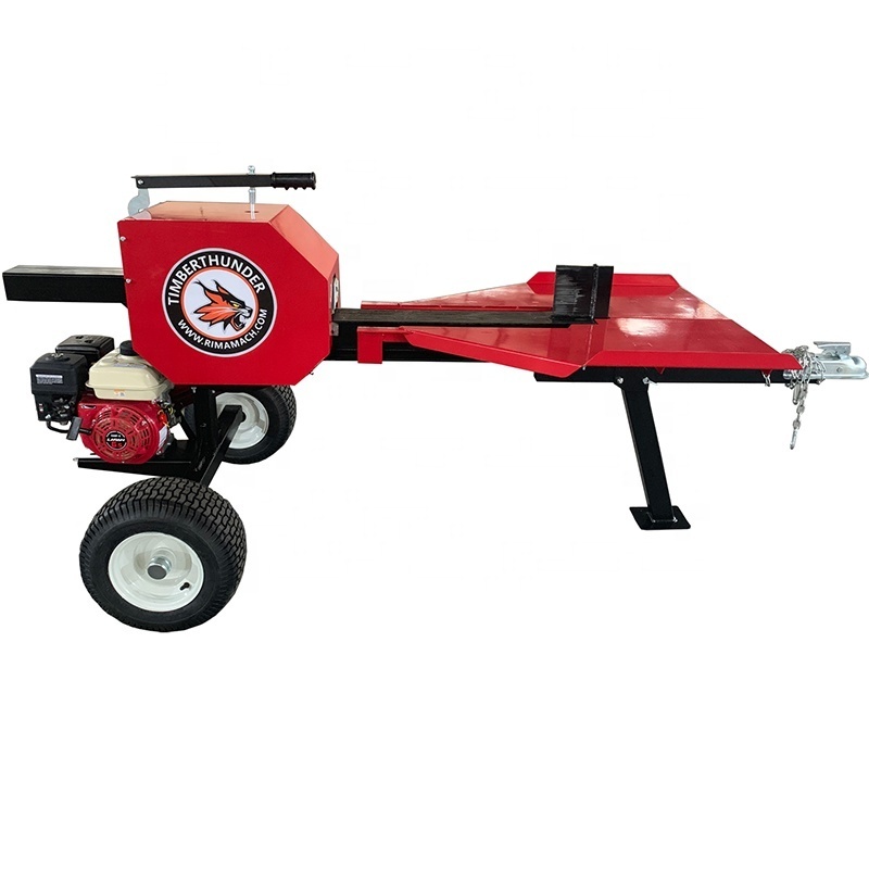 Rima 40 Ton Log Splitter Gasoline Tree Cutting Machine Flywheel Wedge Drill Kinetic Cutting Wood Firewood Processor Log Splitter