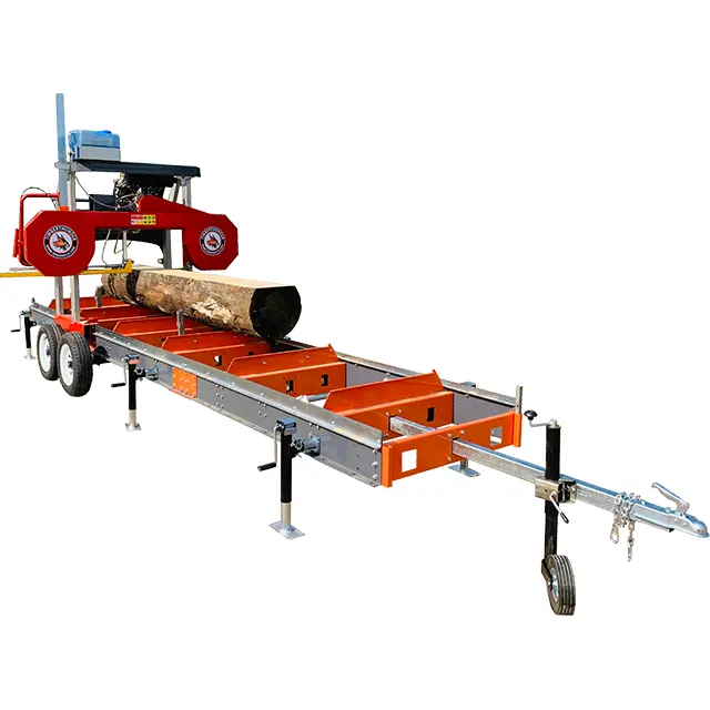 China 36 inch shandong woodworking portable band circular swing blade sawmill saw mill saw machines with 27hp engine