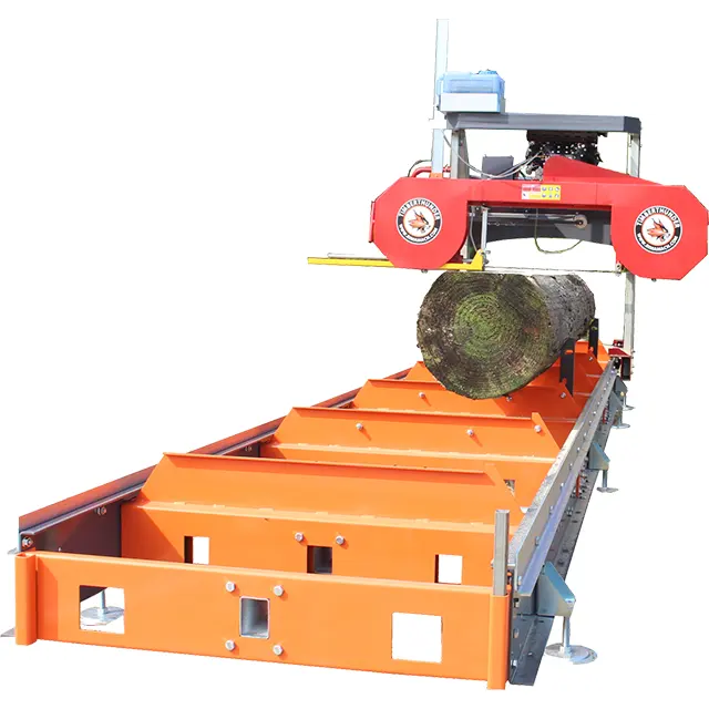 China 36 inch shandong woodworking portable band circular swing blade sawmill saw mill saw machines with 27hp engine