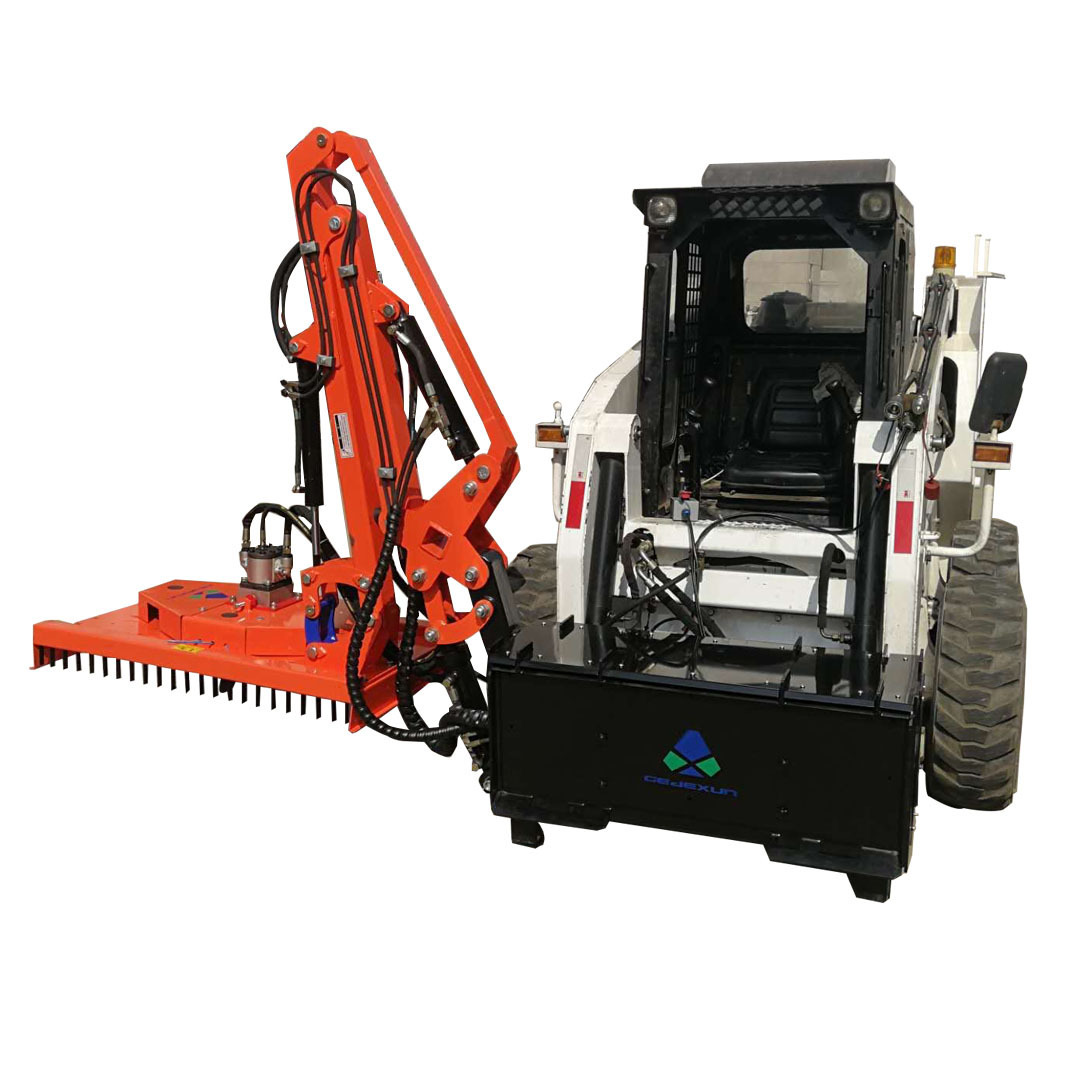 SKID STEER BOOM ARM MOWER ATTACHMENT for compact track loader