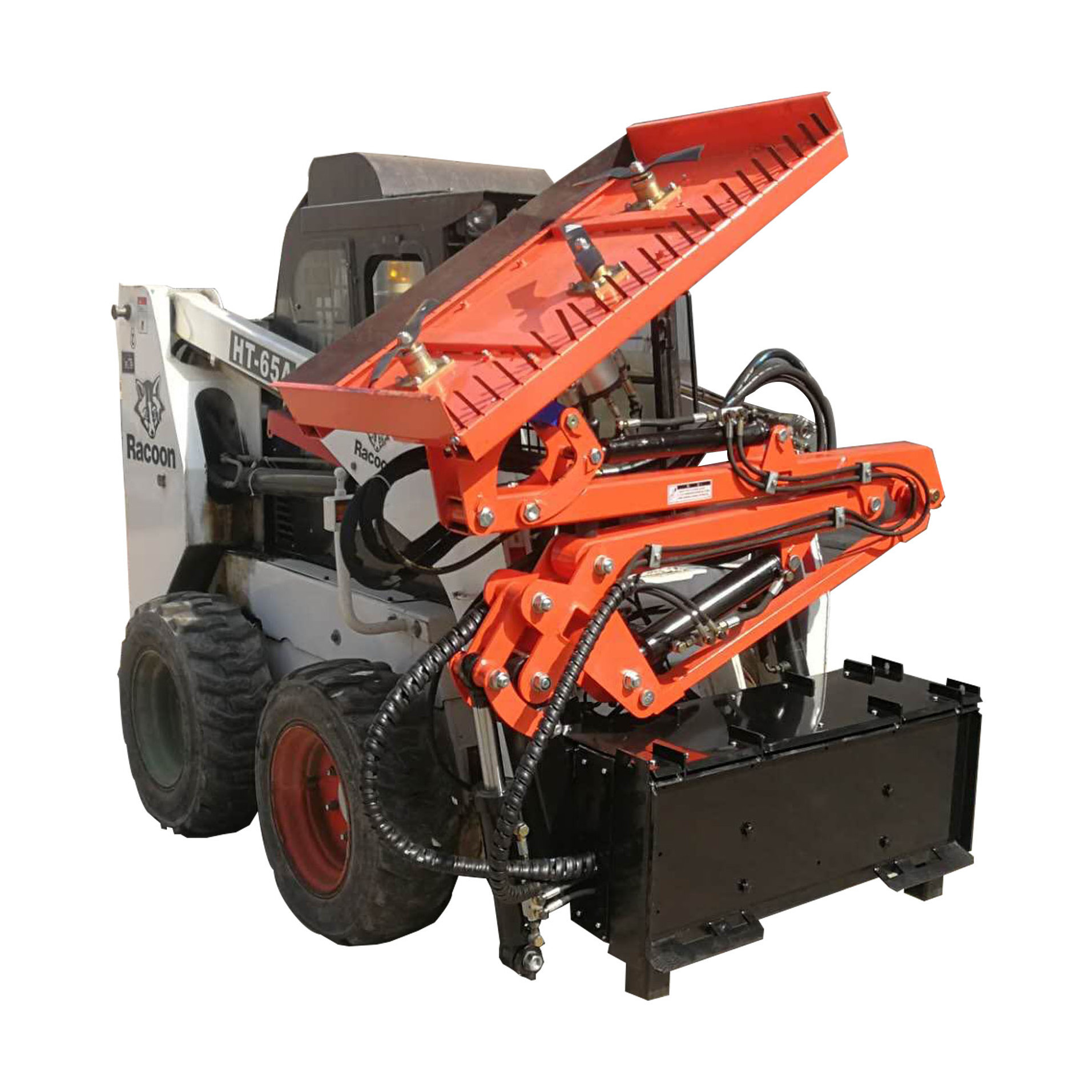 SKID STEER BOOM ARM MOWER ATTACHMENT for compact track loader