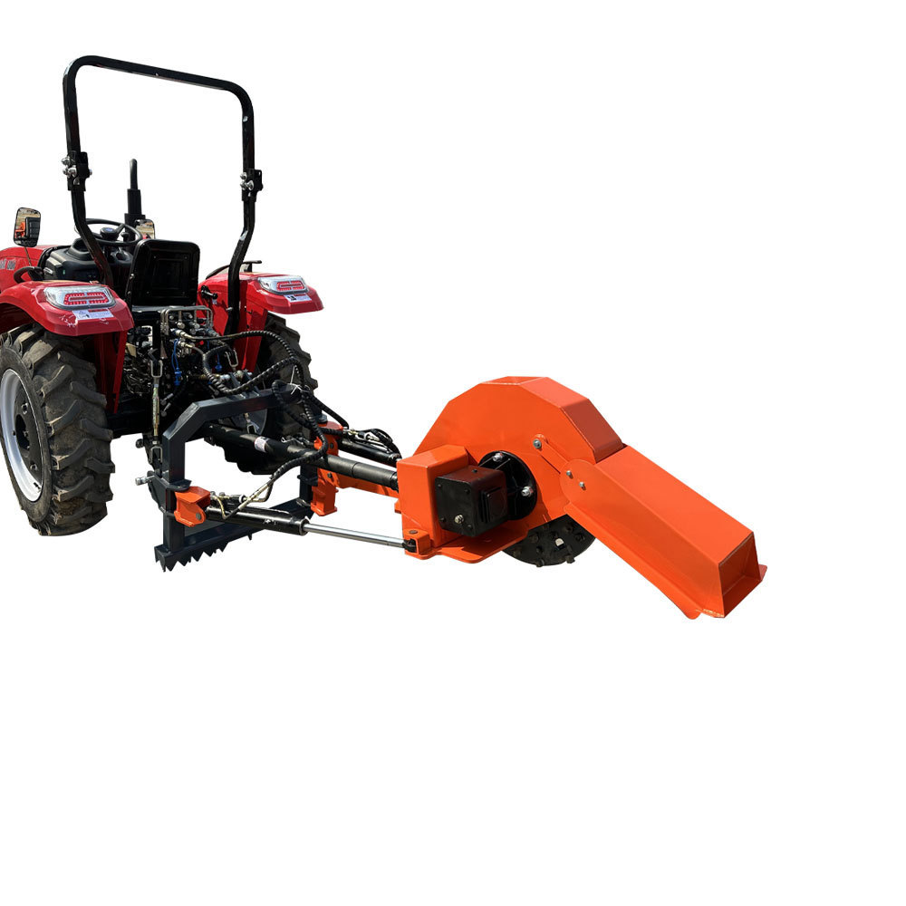 Hydraulic tractor attachment PTO stump grinder swing stump grinder