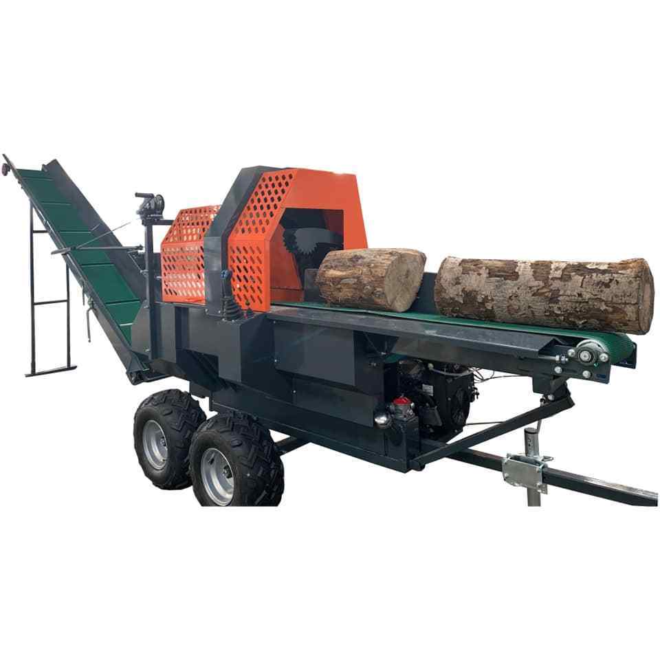 30ton wood splitter, 50cm firewood processor, gasoline electric PTO splits machine