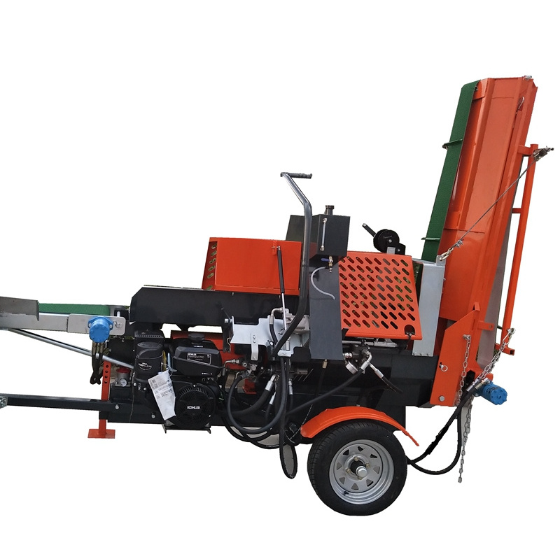 20ton gasoline used firewood processor with log lifter and table