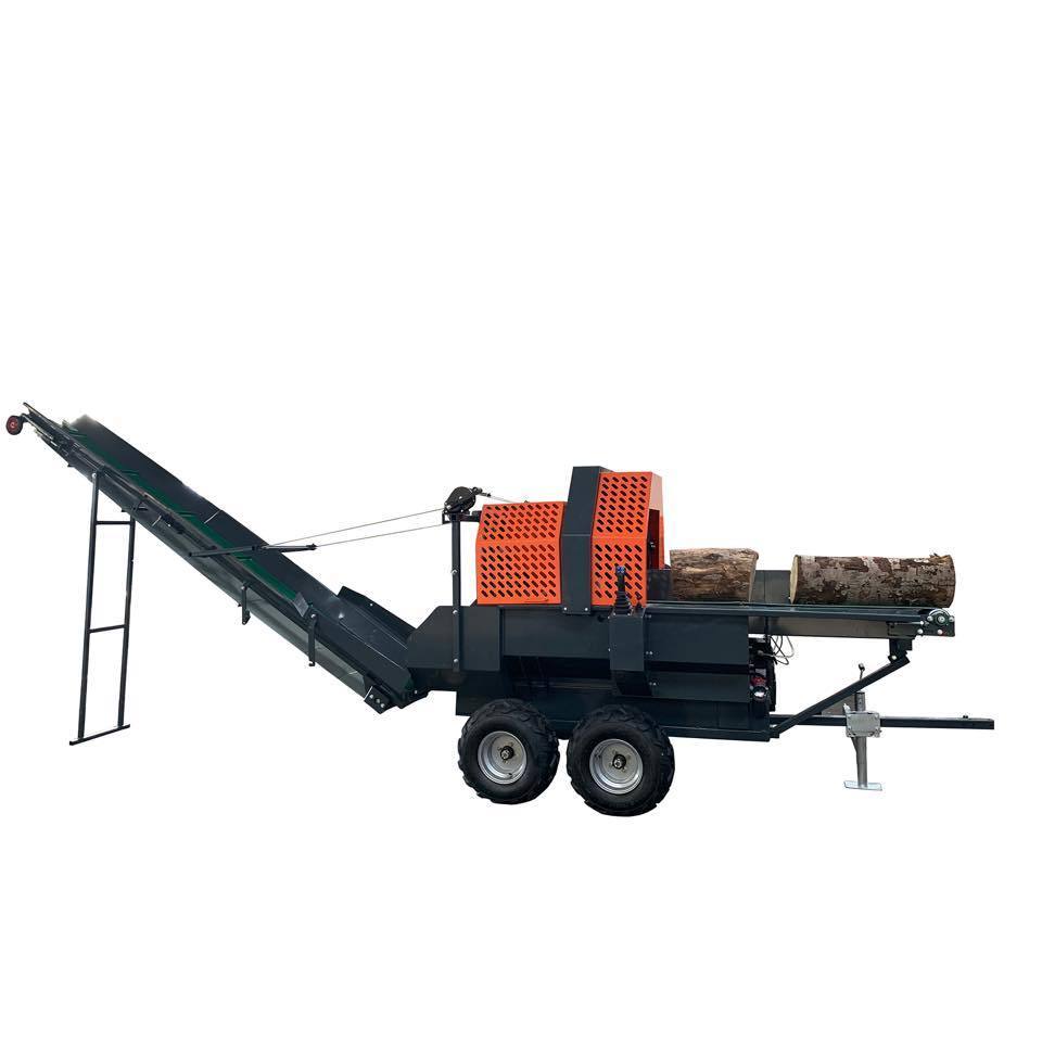 30ton wood splitter, 50cm firewood processor, gasoline electric PTO splits machine