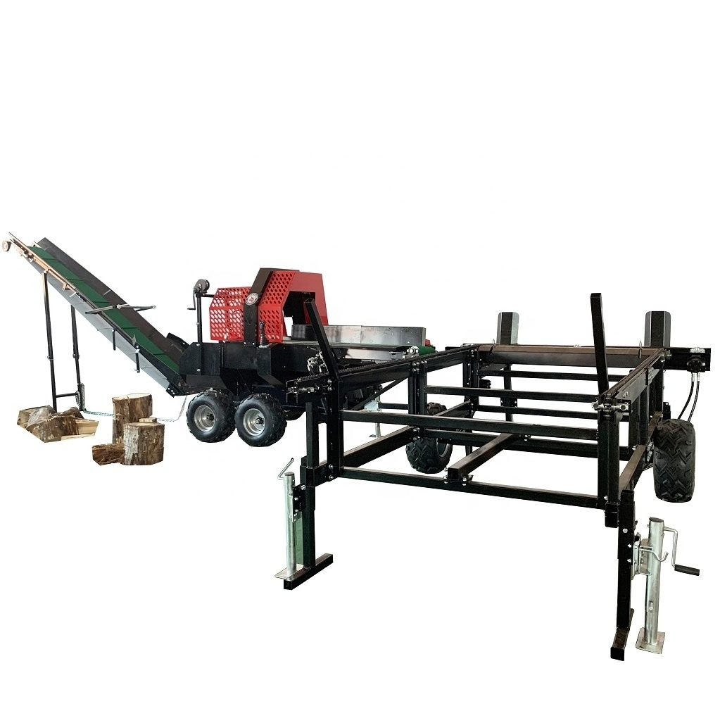 New Design 30 ton firewood processor wood processor / log splitter in Cheap Price