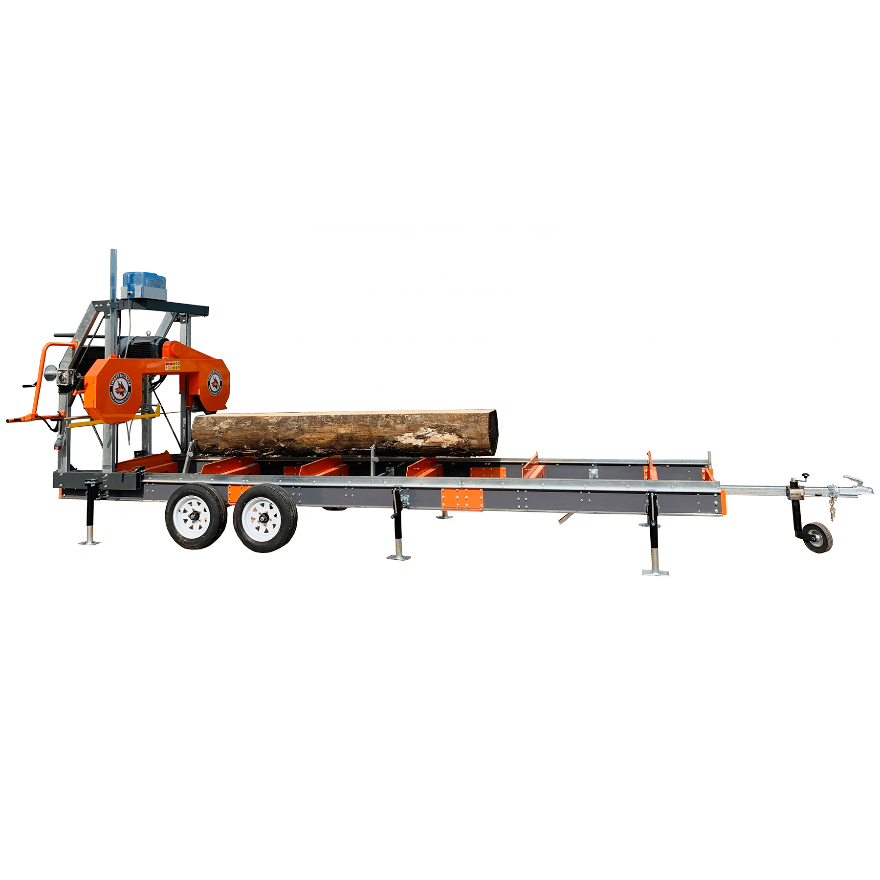 Rima Petrol 27HP Sawmill Log wood Cutter Machine Horizontal Portable Sawmill Trailer Band saw machine Portable sawmill For sale