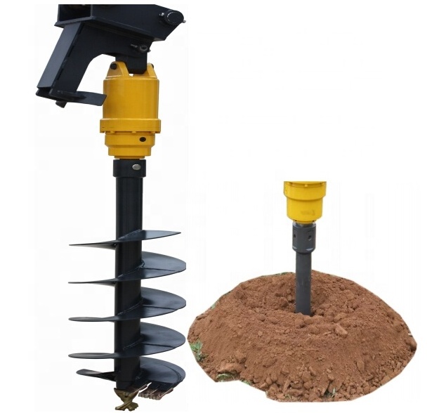 Excavator Hydraulic Post Hole Digger Auger Drives Earth Auger Drill