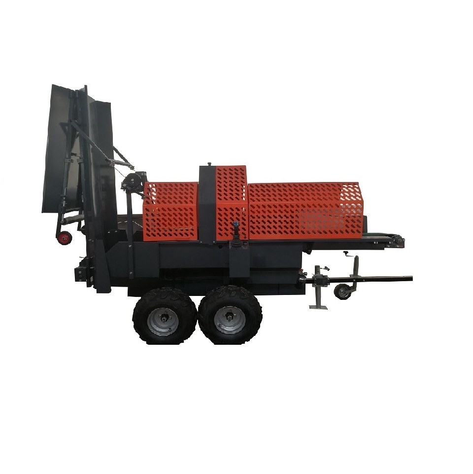 30ton wood splitter, 50cm firewood processor, gasoline electric PTO splits machine