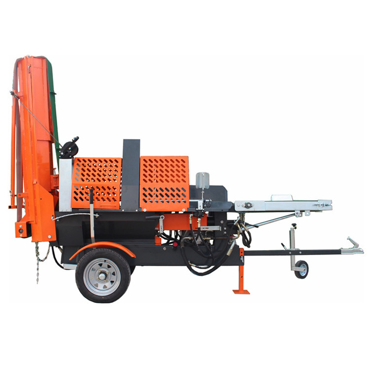 20ton gasoline used firewood processor with log lifter and table