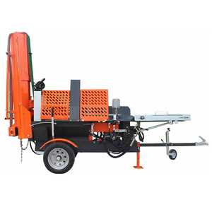 20ton gasoline used firewood processor with log lifter and table