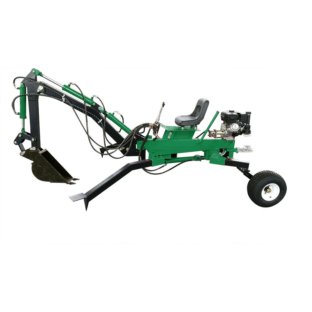 ATV  mini towable backhoe with thumb