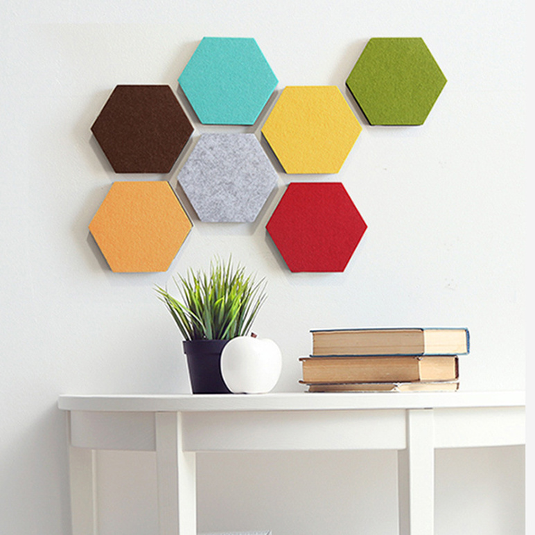 48 colors soundproof foam espuma acoustic panel soundproof hexagon acoustic panel for office