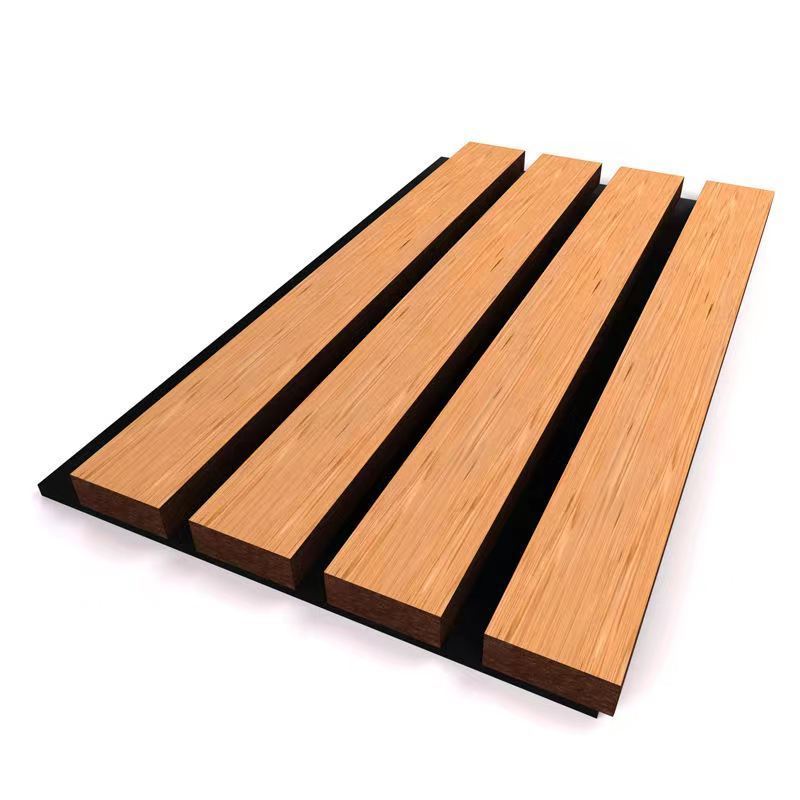 Good Price Black Wall Ceiling Polyester Wood Wainscoting PET Slat Acoustic Panels