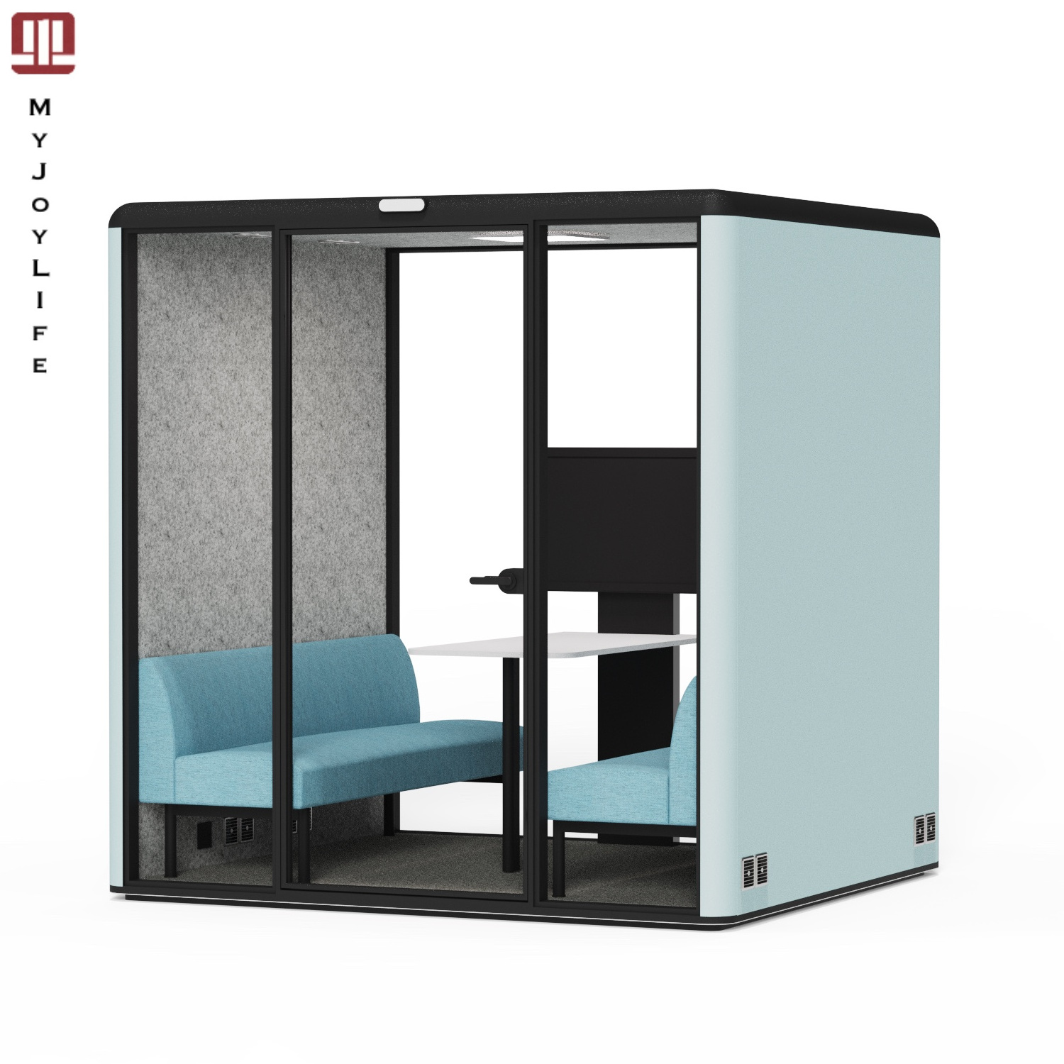 Privacy Soundproof Telephone Space Box Portable Video Booth Soundproof Booth Office Pod