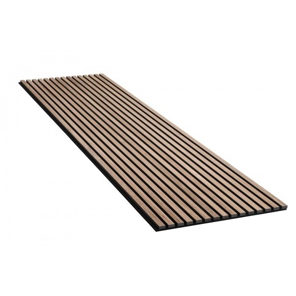 Luxury New Grooved Perforated PET  Natural Walnut Acoustic Slat Wood Wall Panels Wood Wool Smoked Oak Acoustic Panel