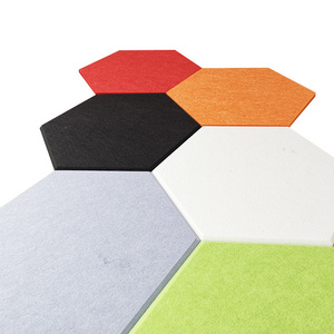 Free Sample Art Acustic Panel Absorber Board 3d Wall Felt Soundproof Decorative Pet Polyester Fiber Acoustic Panels For Office