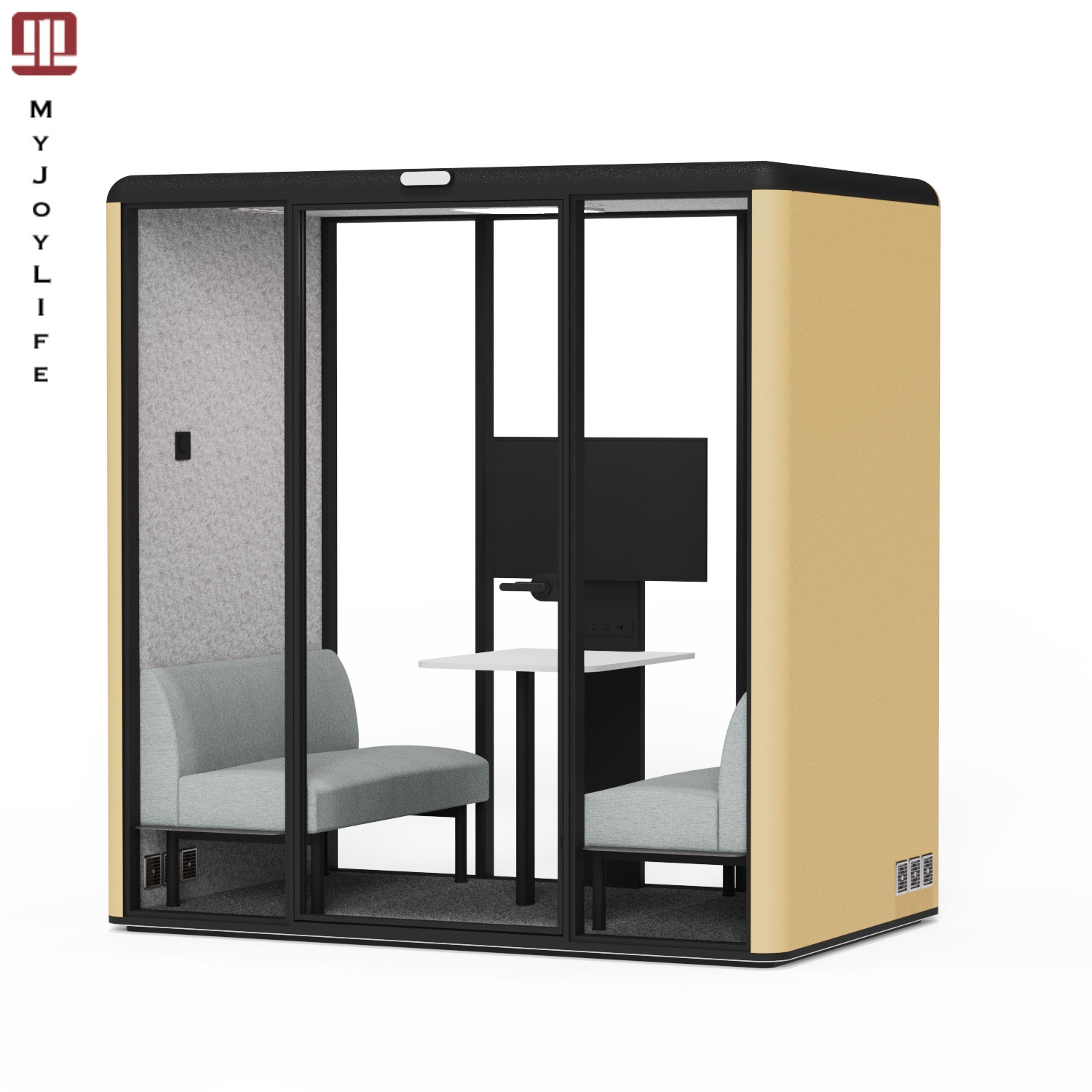 Privacy Soundproof Telephone Space Box Portable Video Booth Soundproof Booth Office Pod