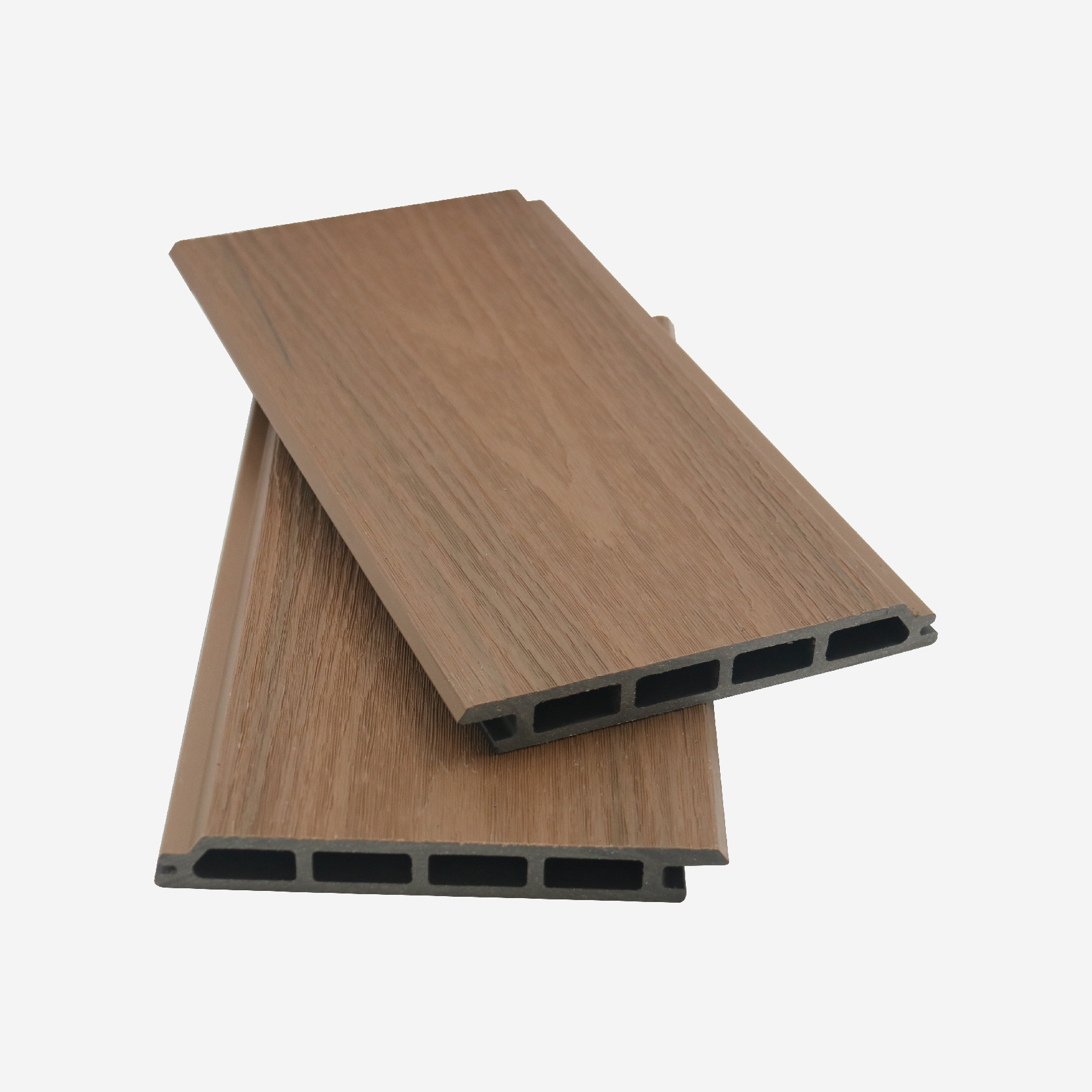 Co-extrusion Wooden Grain Exterior wpc ceiling panel modern decorative wpc siding wood plastic composite wall panel