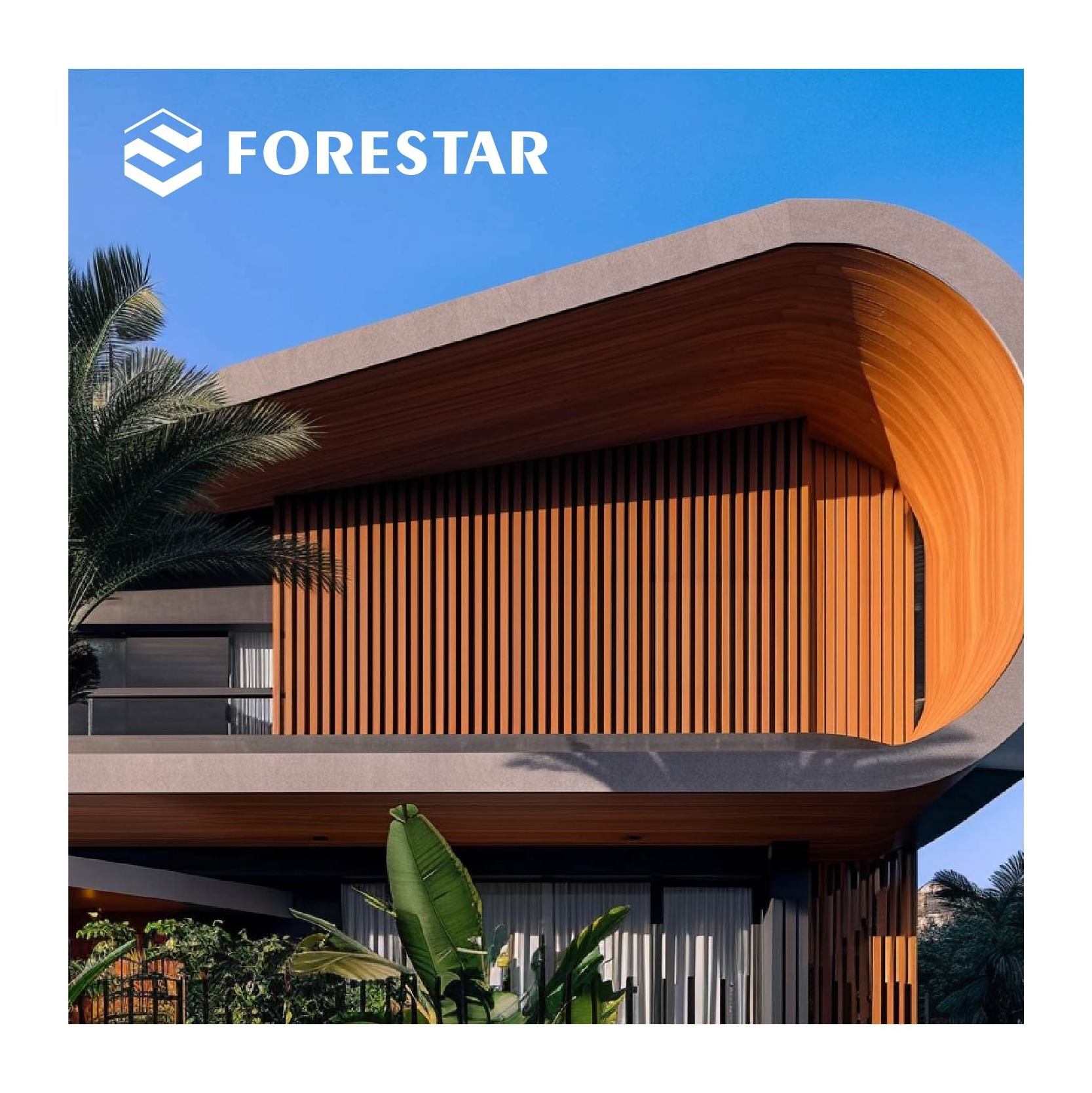 Forestar Factory Price Wall Cladding Interior Decorative WPC Wall Panel Wood Plastic Composite Wall Panel