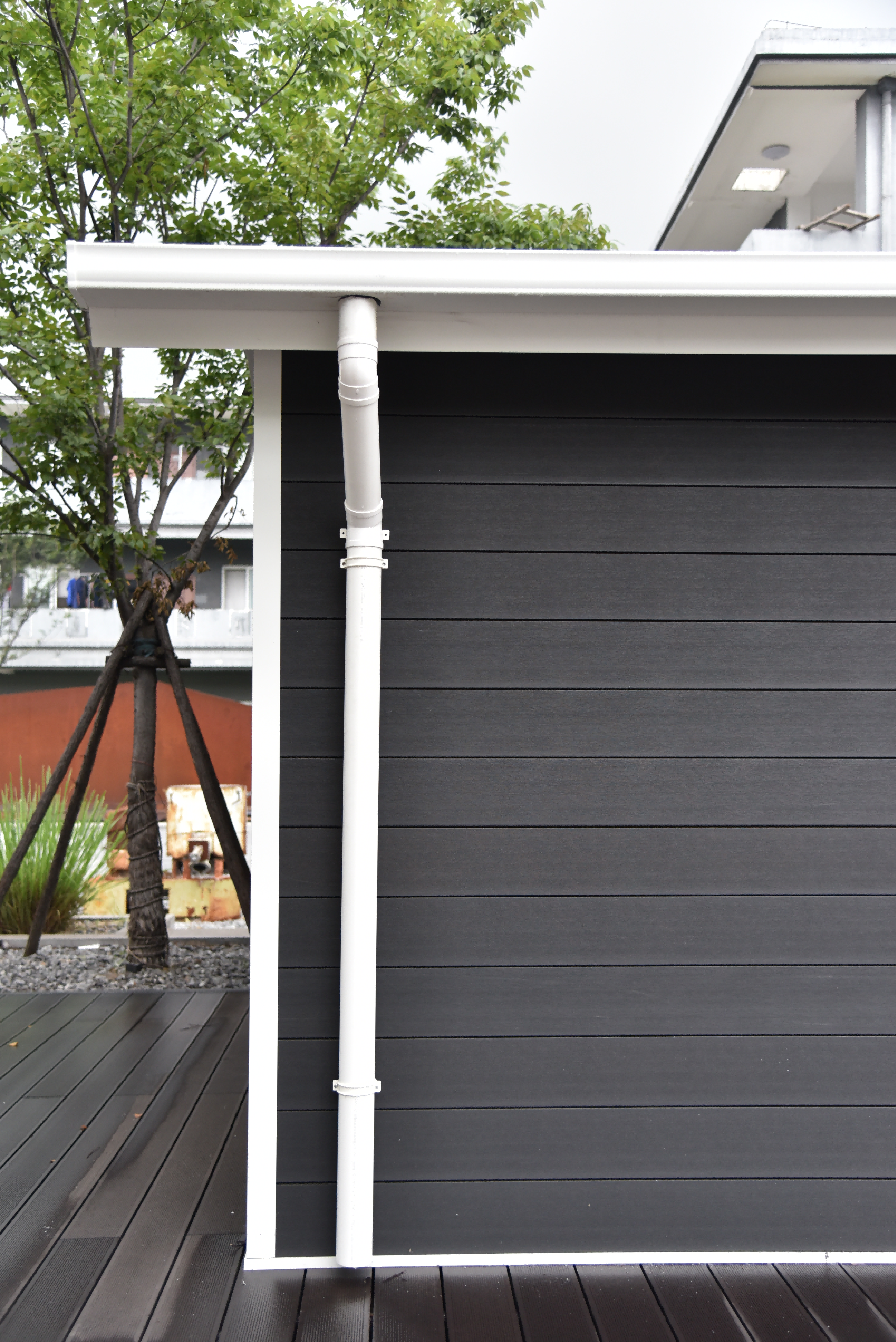 D2822 2M*2M Metal Shed Kits Cheap Outdoor Metal Storage Shed Malaysia  Outdoor Waterproof Steel WPC  Wall Window Frame Surface