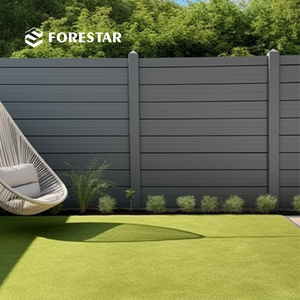 FORESTAR OEM/ODM outdoor wpc fence easy installation 1.8m * 1.8m co-extrusion home garden fence boards wpc fence panels