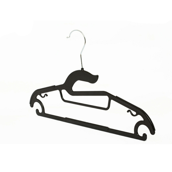 Plastic Clothes Rack Anti-Slip Wet and Dry Adult Home Use Wardrobe Hanger Non-Slip E-Commerce Stores Black and White Hanger