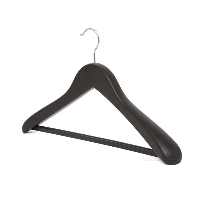 Customized Extra-Wide Shoulder Wood Coat Hangers Jacket Outerwear Shirt Hangers Wooden Suit Hangers