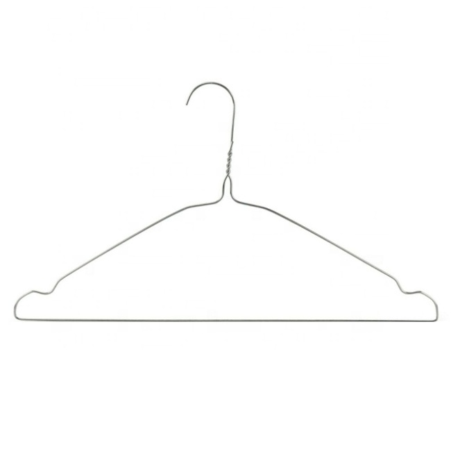 Galvanized Wire Coat Hangers 40cm Garment Trouser Bar Twist Hook Hook Type for Clothing Wardrobe Hanger