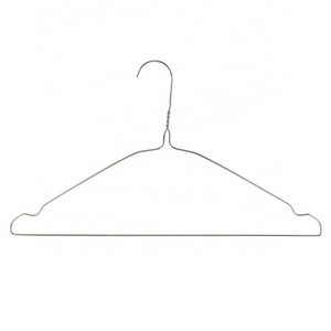 Galvanized Wire Coat Hangers 40cm Garment Trouser Bar Twist Hook Hook Type for Clothing Wardrobe Hanger